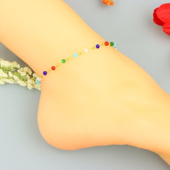 "Handmade Anklet – A Stylish Choice for Women, Thoughtful Gift Idea, EVCH1511 - Picture 9 of 10